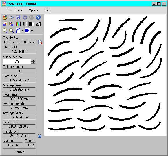 Pixstat main window